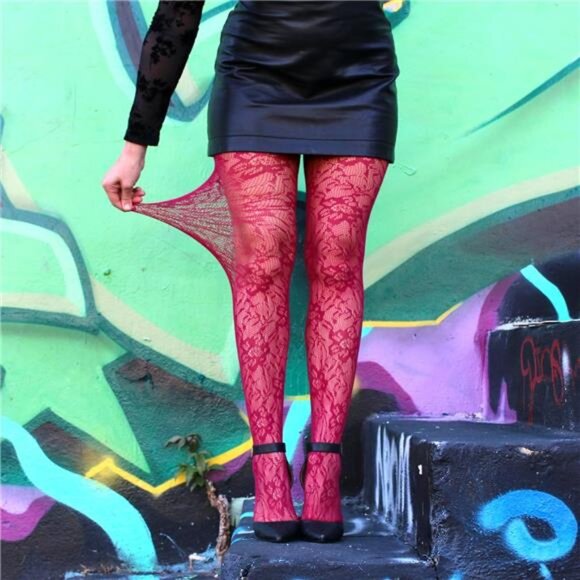 Fishnet Patterned Tights - Picture 3 of 6